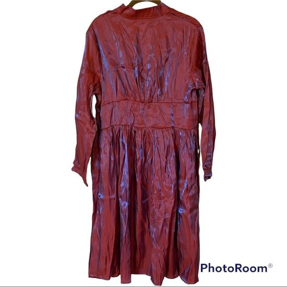 Pearly V-neck Retro Dress  - Picture 2 of 2